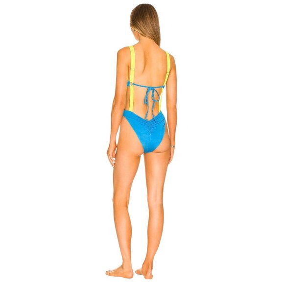 Rays for Days Mariah One Piece in Electric Blue Small New Womens Swimsuit - Picture 2 of 9